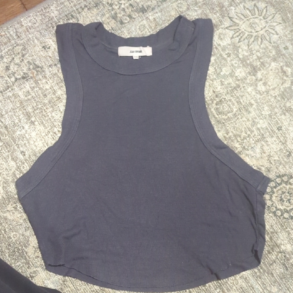 Joah Brown Women's Charcoal Muscle Tee